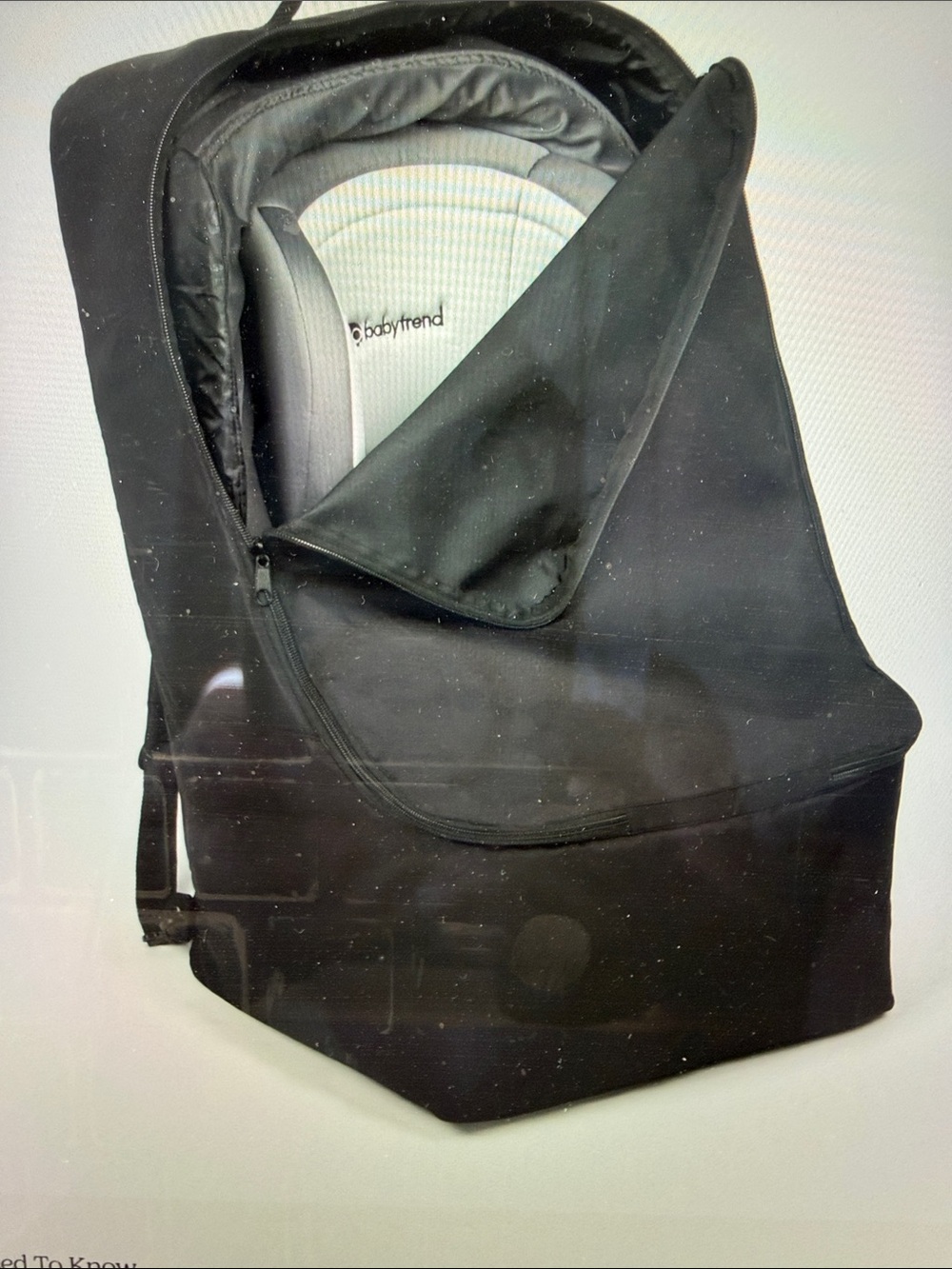 Deluxe Padded Backpack Car Seat Travel Bag
